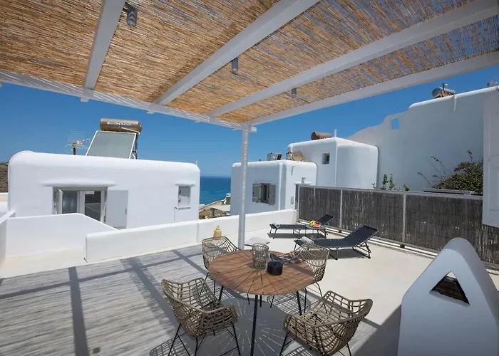 Superior 3 Beachfront Hot Tub And Seaview * פנורמוס מיקונוס