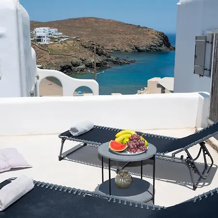 Superior 3 Beachfront Hot Tub And Seaview * Panormos (Mykonos)
