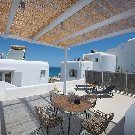 Superior 3 Beachfront Hot Tub And Seaview * Panormos (Mykonos)